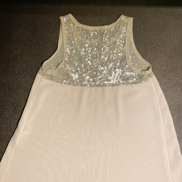 Maria Bonita extra, sequin top, silver sequins and rosè, size Small, tank top - Picture 5 of 6